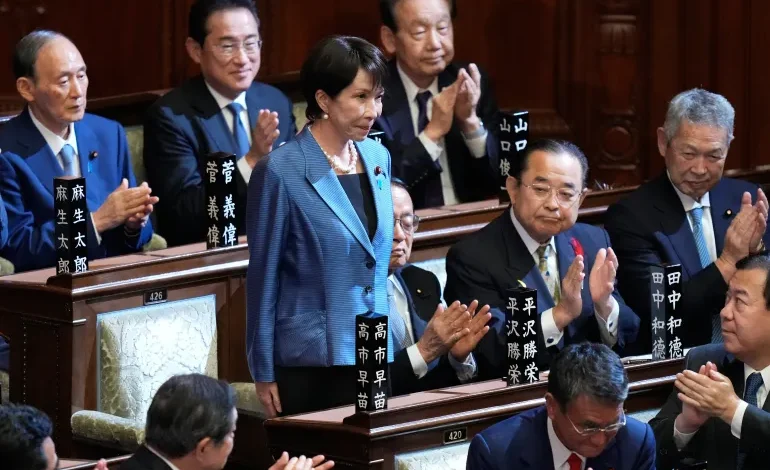 Sanae Takaichi becomes Japan’s first female prime minister, but her rise signals hard turn to right wing