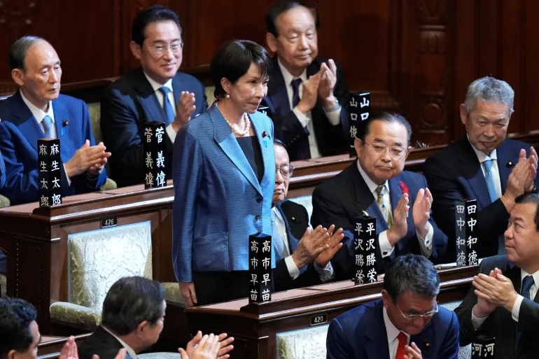 Sanae Takaichi becomes Japan’s first female prime minister, but her rise signals hard turn to right wing
