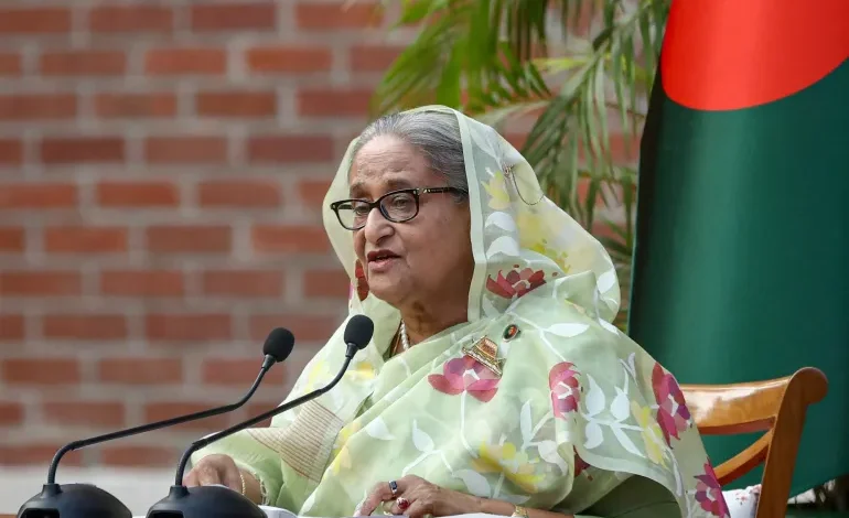 Hasina’s son warns of death sentence and election blockade as Bangladesh braces for tribunal verdict
