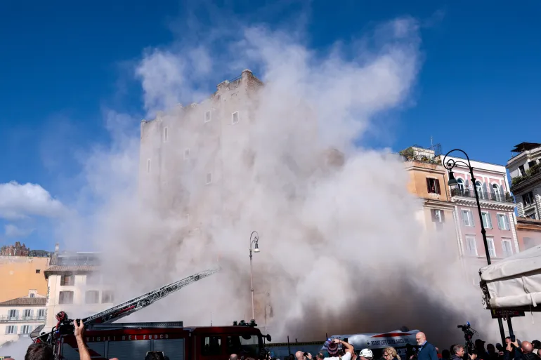 Worker dies after Rome’s medieval Torre dei Conti collapse