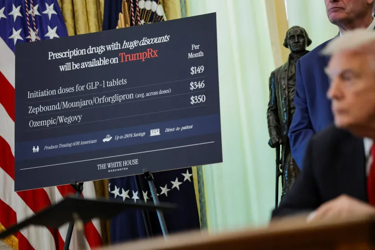 Trump strikes landmark deal with drugmakers to slash GLP-1 prices for millions of Americans