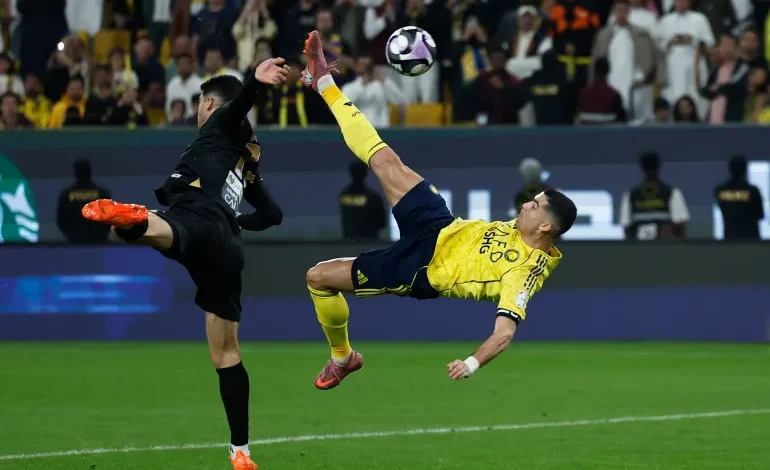 Ronaldo turns back time with outrageous bicycle kick as Al Nassr cruise