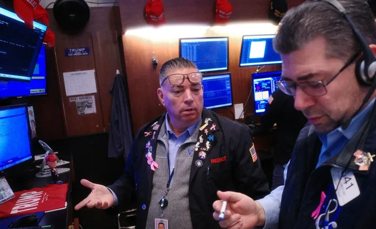 Wall Street slips after late jobs report sends mixed signals on the economy