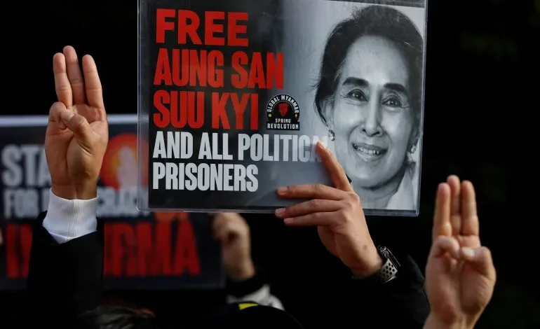 Myanmar military says Aung San Suu Kyi is “in good health” as family voices alarm
