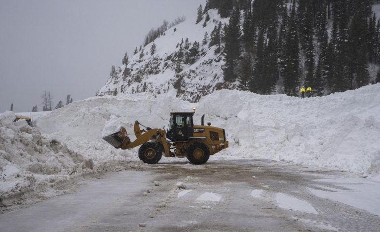 Controlled Slide, Uncontrolled Mess: Teton Pass Buried Behind a 30-Foot Snow Wall