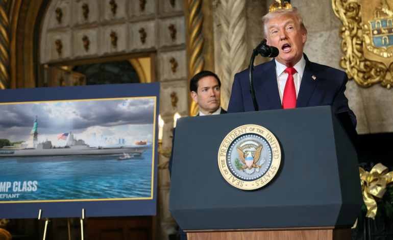 “Trump-Class” Ships: Trump Slaps His Name on a New Navy Fleet Pitch