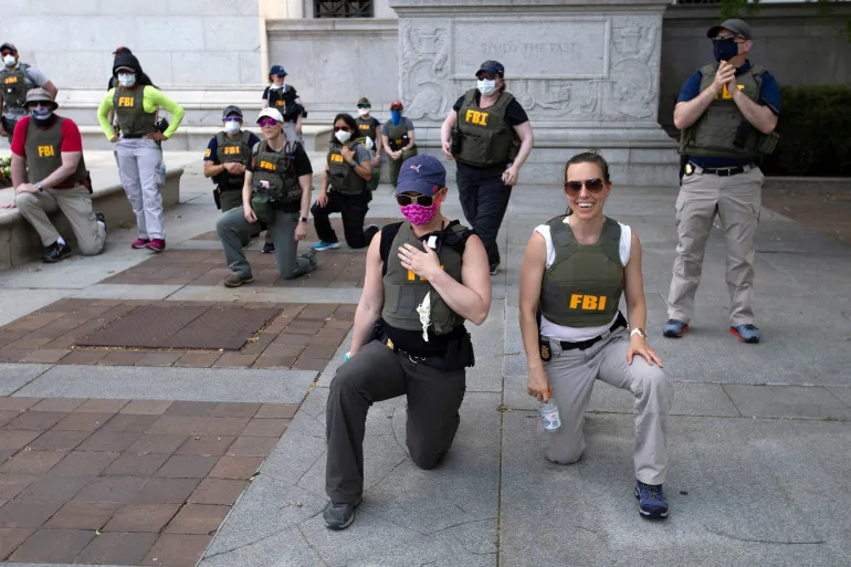 Fired FBI agents sue Trump administration, say kneeling during 2020 protests cost them their jobs
