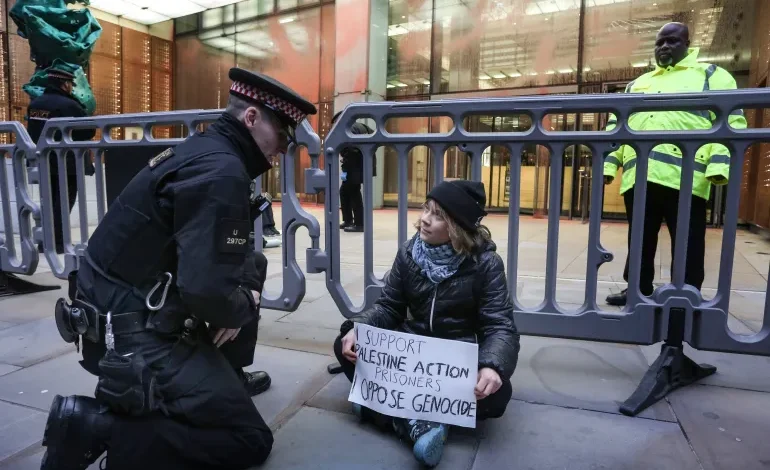 Placard, Protest — and a Terrorism Act Arrest: Greta Thunberg Detained in London