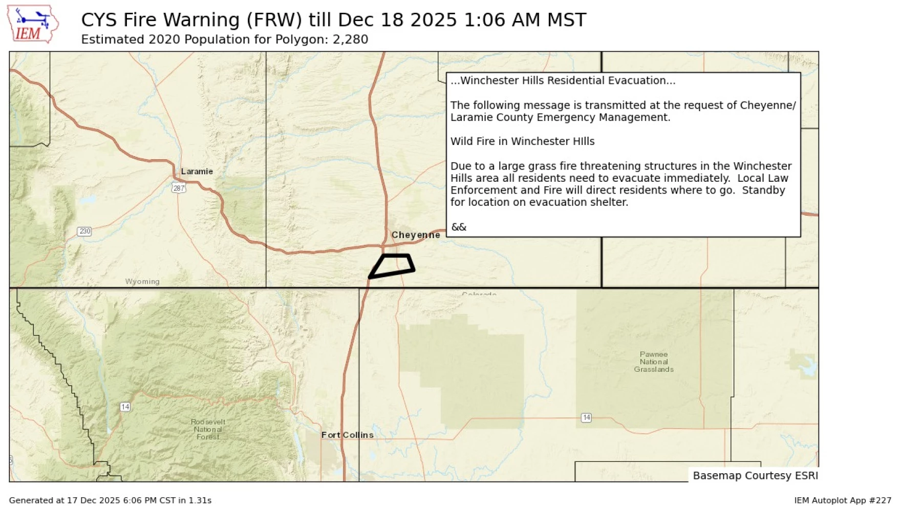 South of Cheyenne, a Grass Fire Turned into a Fast-Moving Stress Test