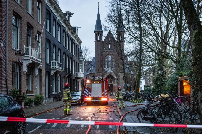 Fireworks deaths, unrest and church blaze mar New Year in the Netherlands