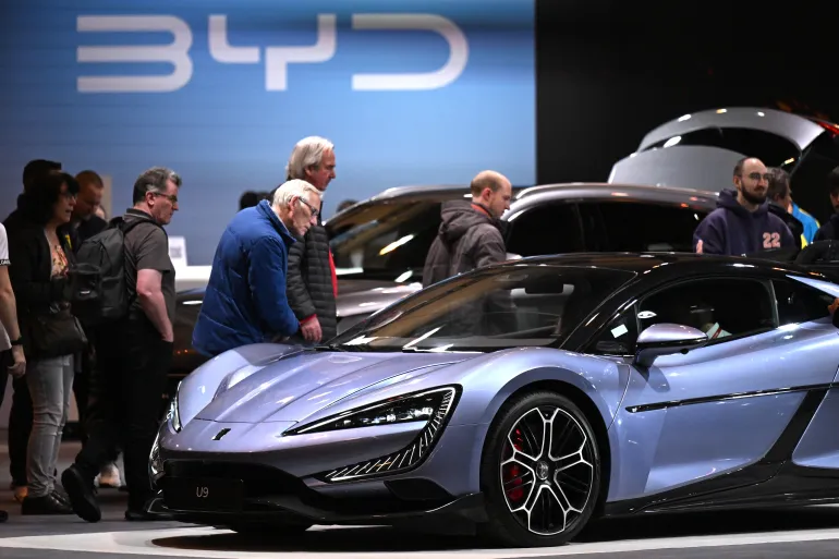 Tesla loses EV crown to BYD after bruising year for Musk and the brand