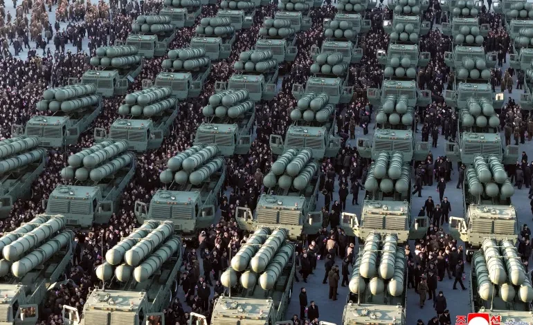 Kim Jong Un rolls out new rocket launchers as party congress nears