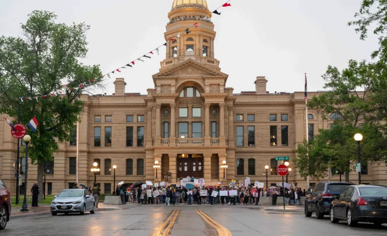 How will Wyoming enforce its new anti-abortion law?