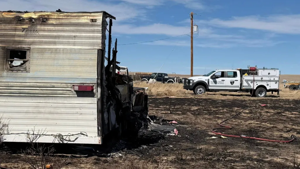Natrona County firefighters respond to wildland fire on Desert Garden Circle