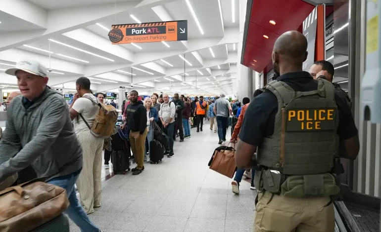 ICE deployed to US airports as shutdown strains security system