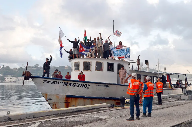 Aid flotilla reaches Cuba as energy blockade deepens crisis