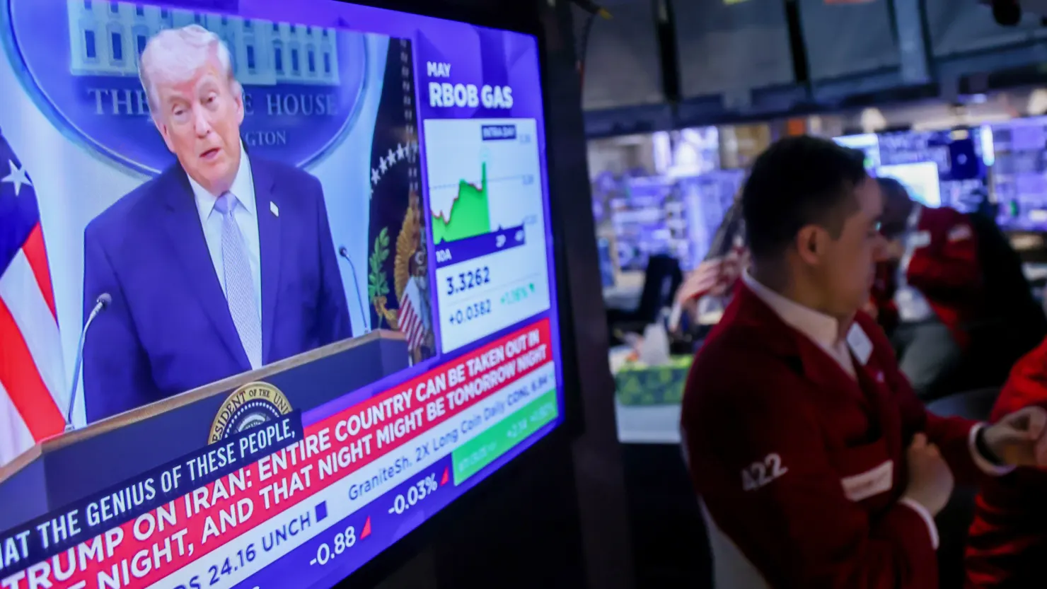 Markets Wobble as Iran Deadline Nears, Oil Climbs on Rising Tensions