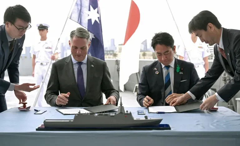 Australia, Japan seal $7bn warship deal as defence ties deepen