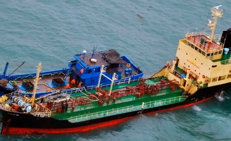 Surveillance flight spots suspected North Korea sanctions breach at sea