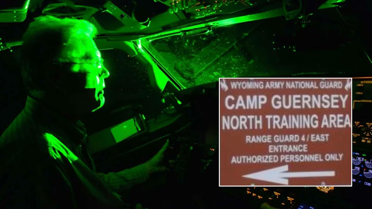 Wyoming Guard says lasers are targeting military aircraft over Guernsey