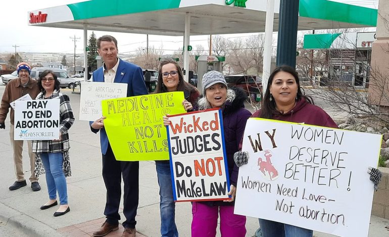 Judge doesn’t rule on effort to halt Wyoming’s new heartbeat abortion ban